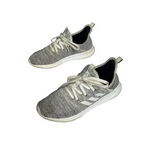 adidas Womens Cloudfoam Shoes Size 7.5 Pure Running Shoes Athletic Gray White